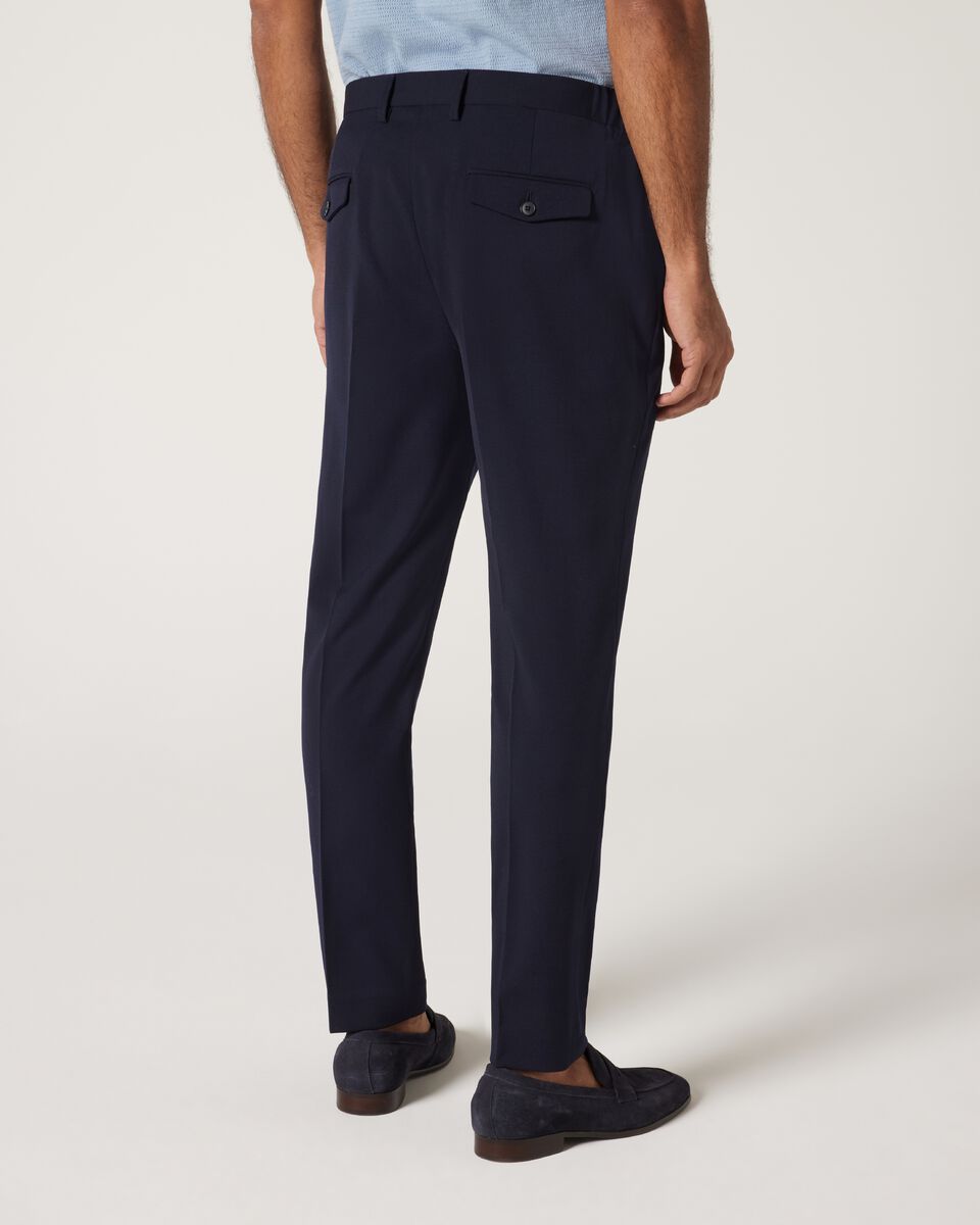 Wool Blend Tailored Pant, Navy, hi-res